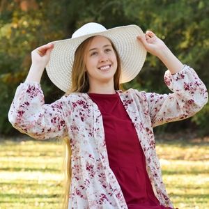 Rebellion burgundy/white floral pullover dress